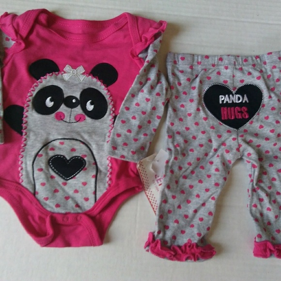 baby panda outfit set